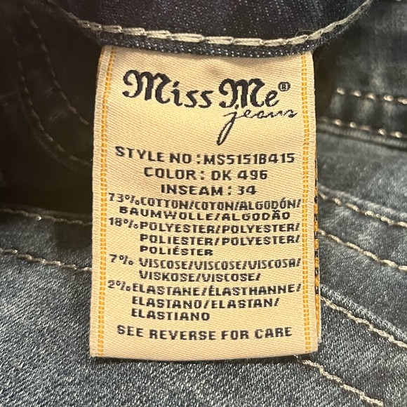 NWOT Miss Me Bootcut Jeans, size 26 - Picture 8 of 8